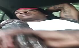 black  gets a handjob after going  out of prison