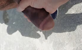 I take the huge cock in hand and mouth