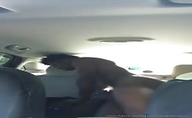 Fucking a huge ass slut in my car
