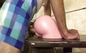 Horny latino happy to receive his new toy on his birthday