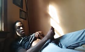 African peasant masturbating in his room