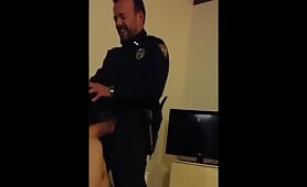 Police face fucks a young neighbor brutally