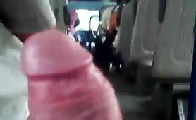 I got so horny that I have to masturbate in the back of a bus