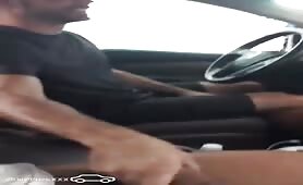 Sucking my boyfriend in the car wash